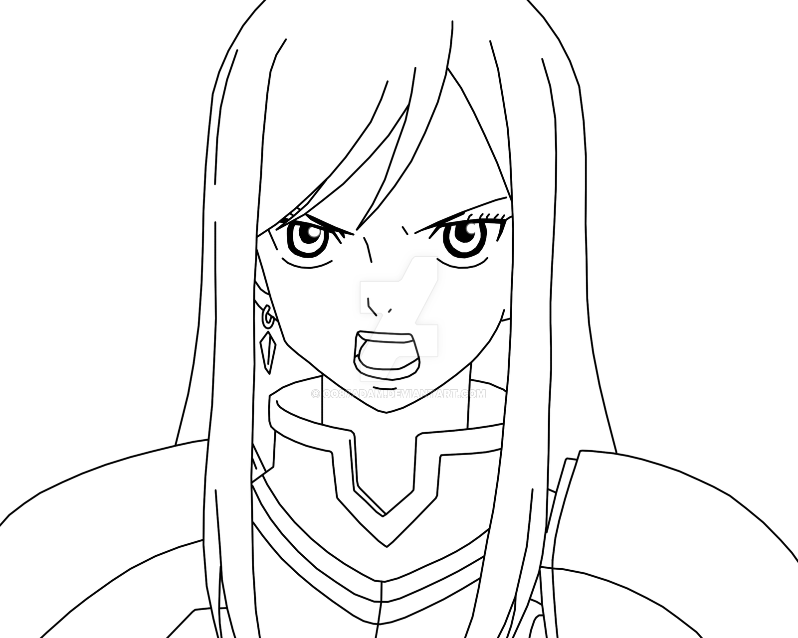 Erza Scarlet Drawing at GetDrawings | Free download