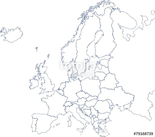 Europe Map Drawing At Getdrawings 