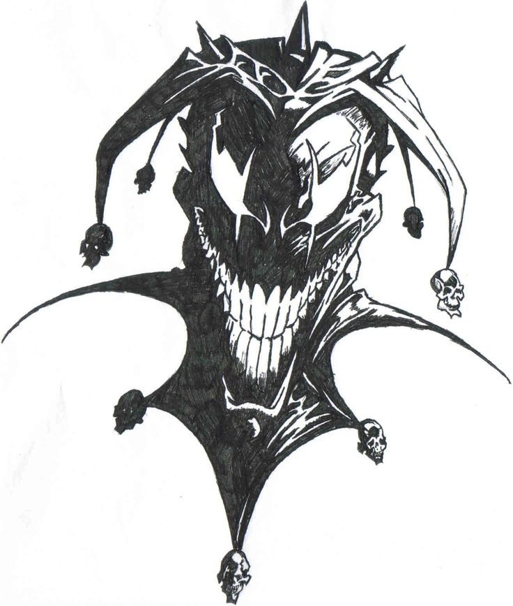 Evil Demon Drawing at GetDrawings Free download Creepy Jester Drawings.