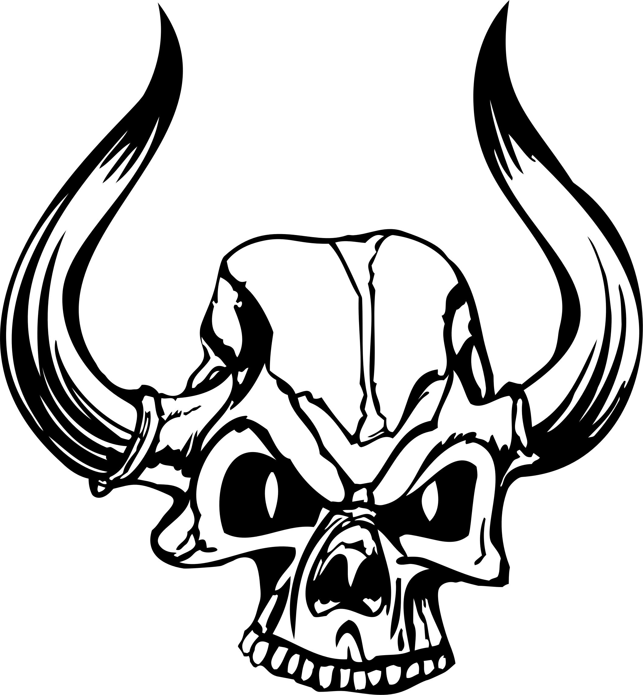 Evil Skull Drawing at GetDrawings Free download