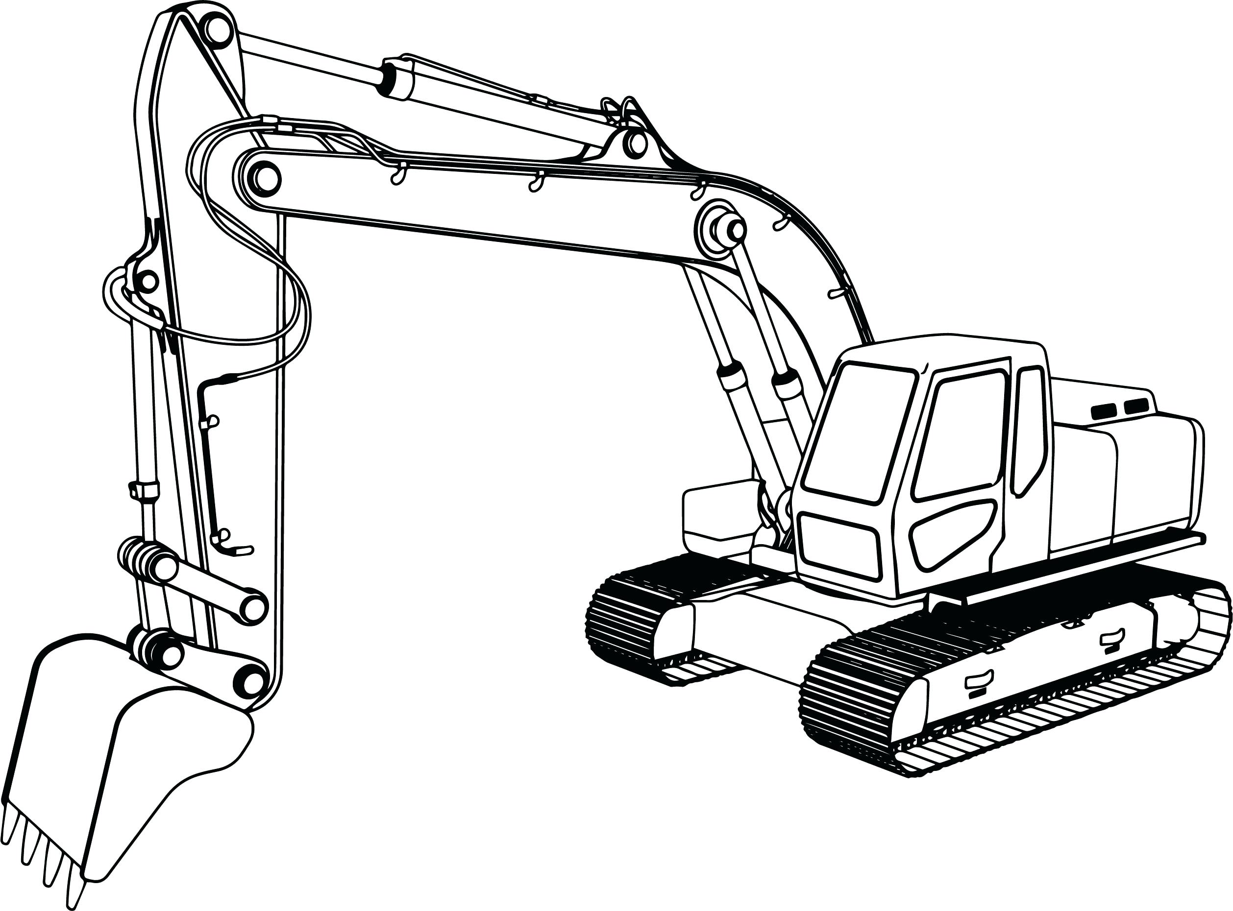 Excavator Drawing At GetDrawings | Free Download