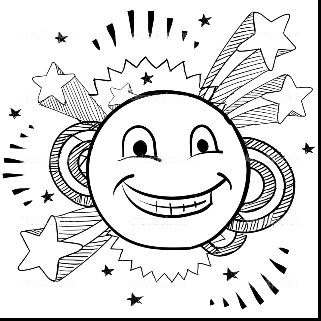 Excited Face Drawing at GetDrawings Free download