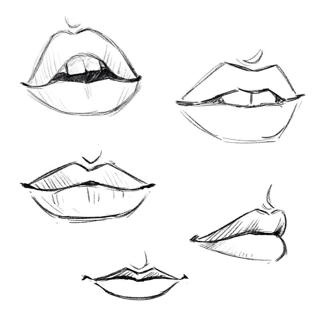 Eyes And Lips Drawing at GetDrawings Free download
