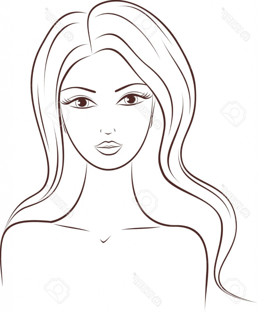 Face Drawing Outline at GetDrawings | Free download