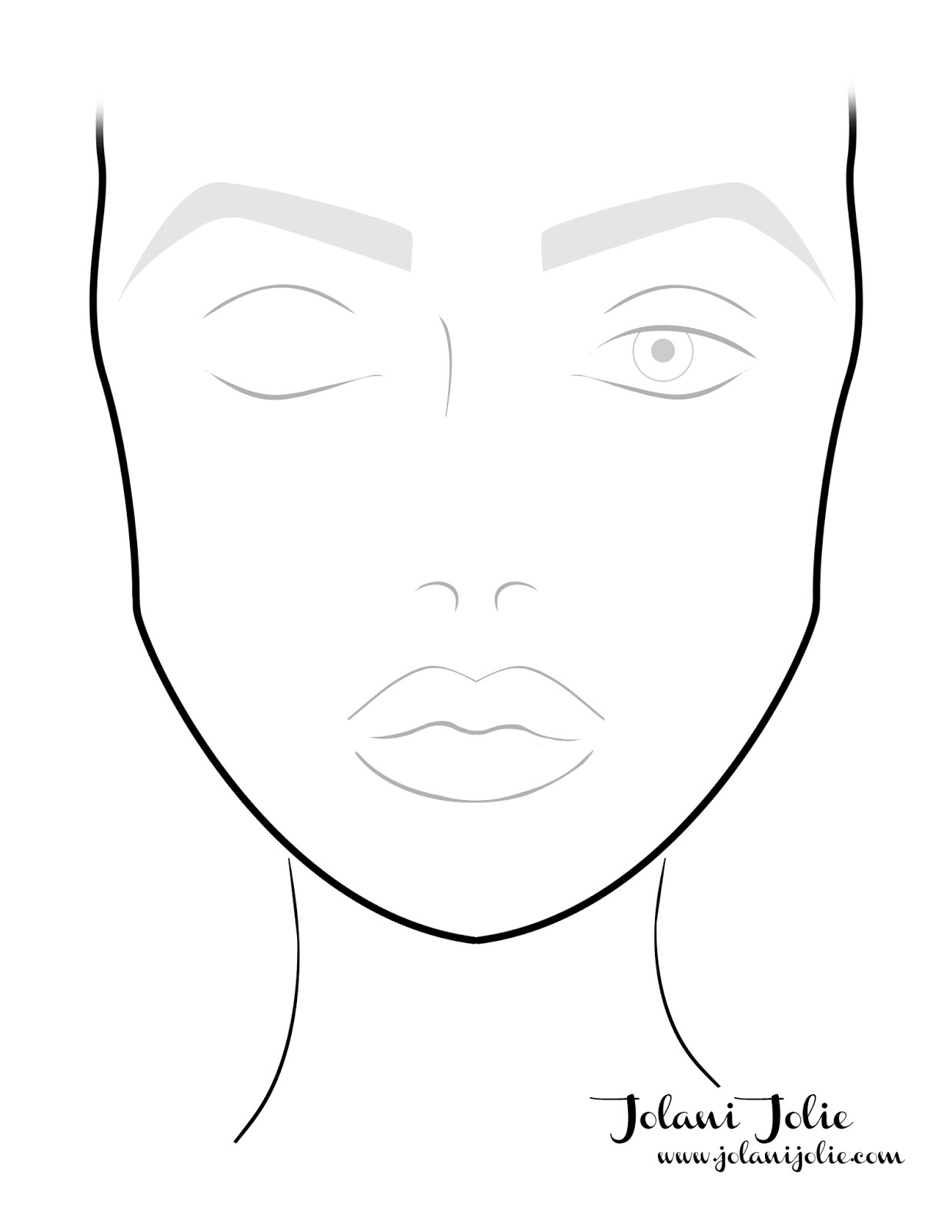 Face Drawing Template at GetDrawings Free download