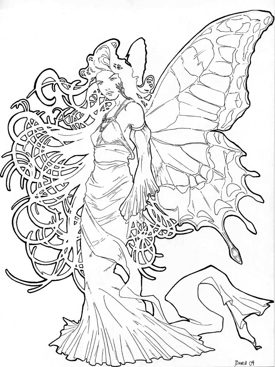 Fairy Line Drawing at GetDrawings Free download