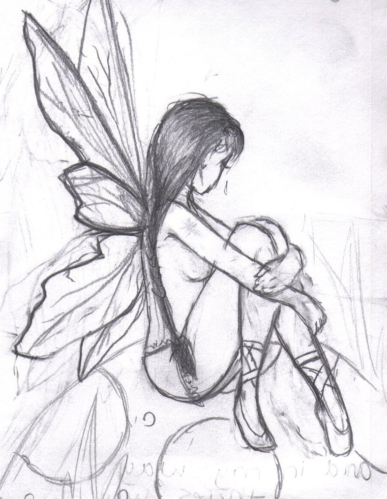Fairy Pencil Drawing at GetDrawings Free download