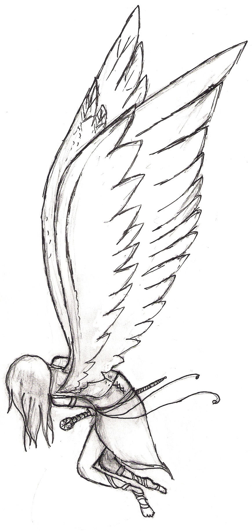 Falling Angel Drawing at GetDrawings Free download