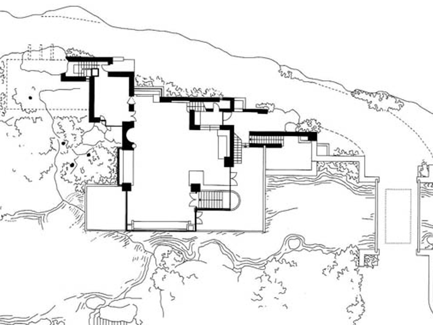 frank-lloyd-wright-waterfall-house-floor-plans