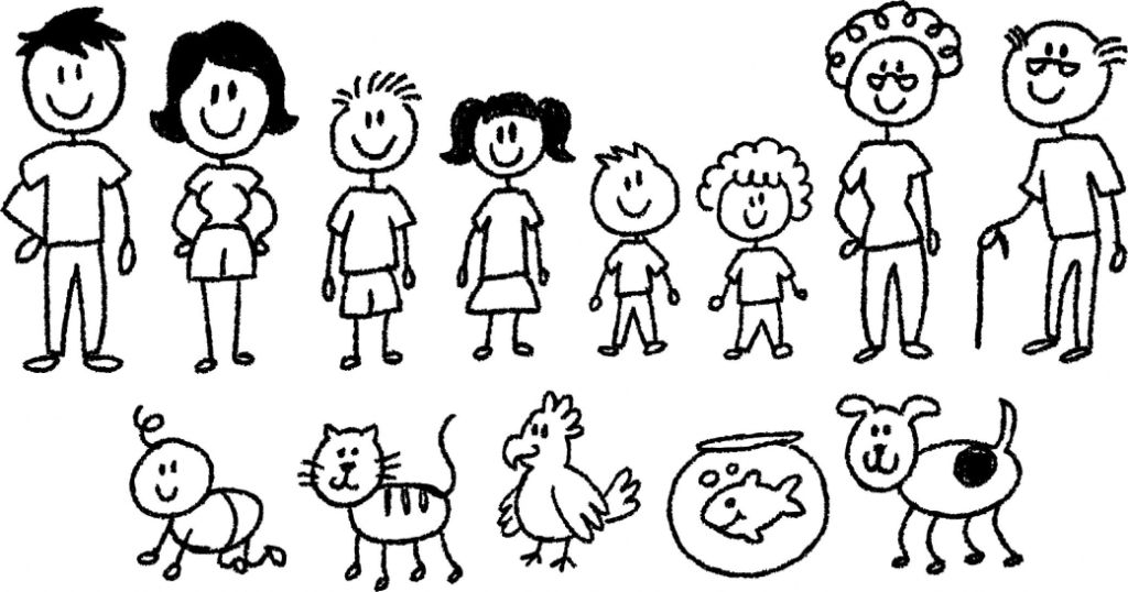 Family Cartoon Drawing at GetDrawings | Free download