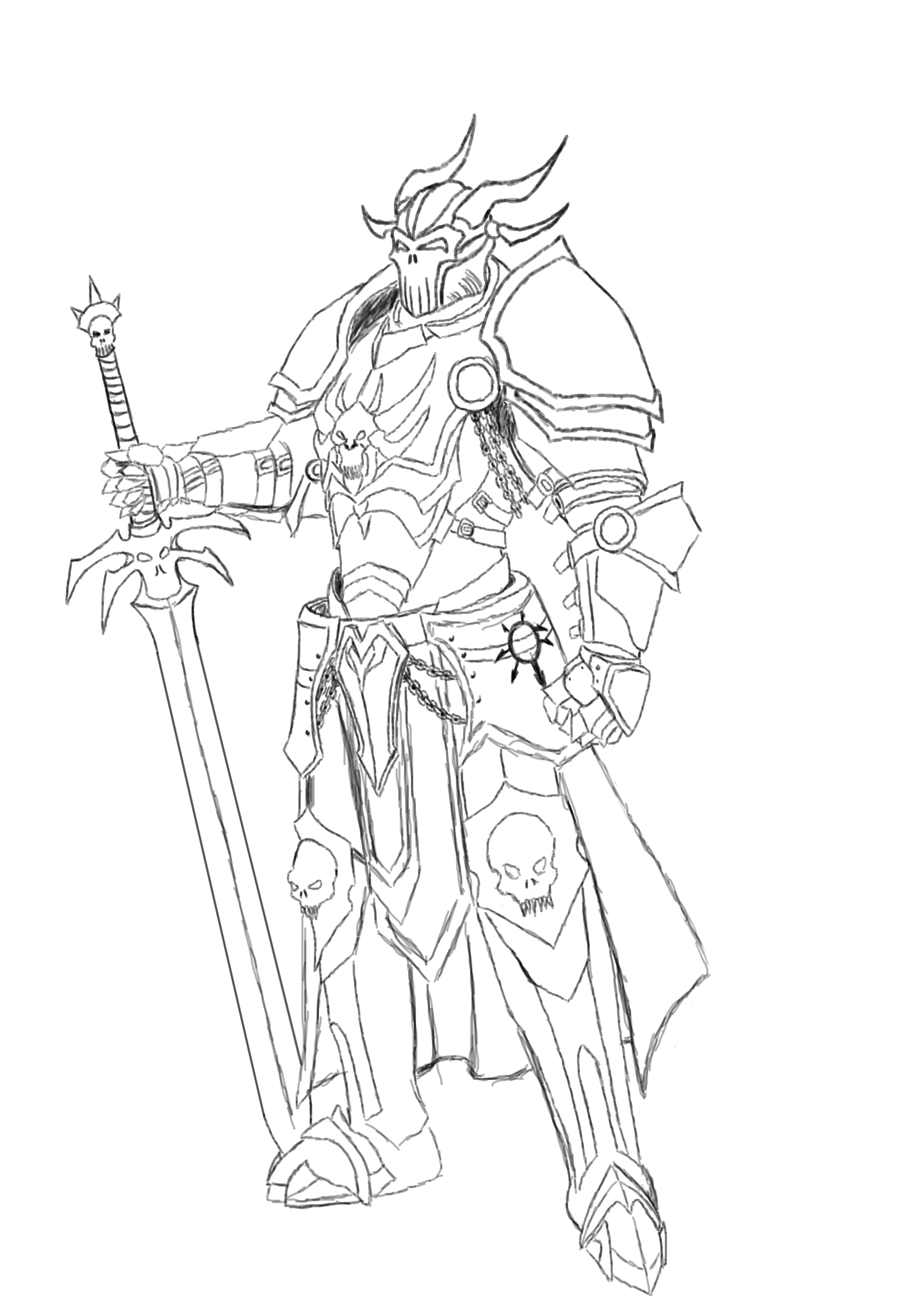 Fantasy Knight Drawing at GetDrawings Free download