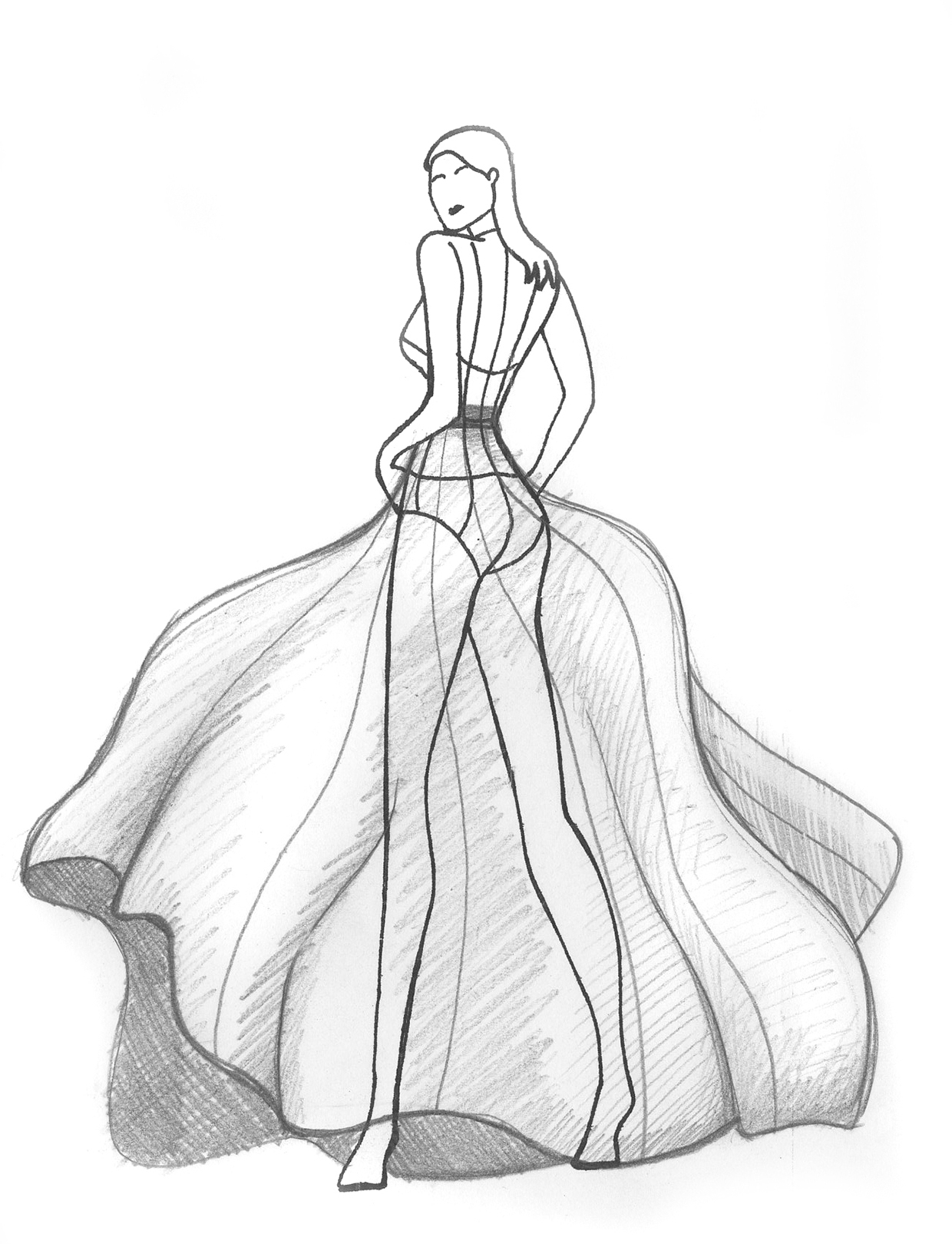 Pencil sketch fashion templates free - labslimfa