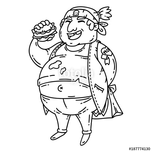 Fat Man Drawing At GetDrawings | Free Download