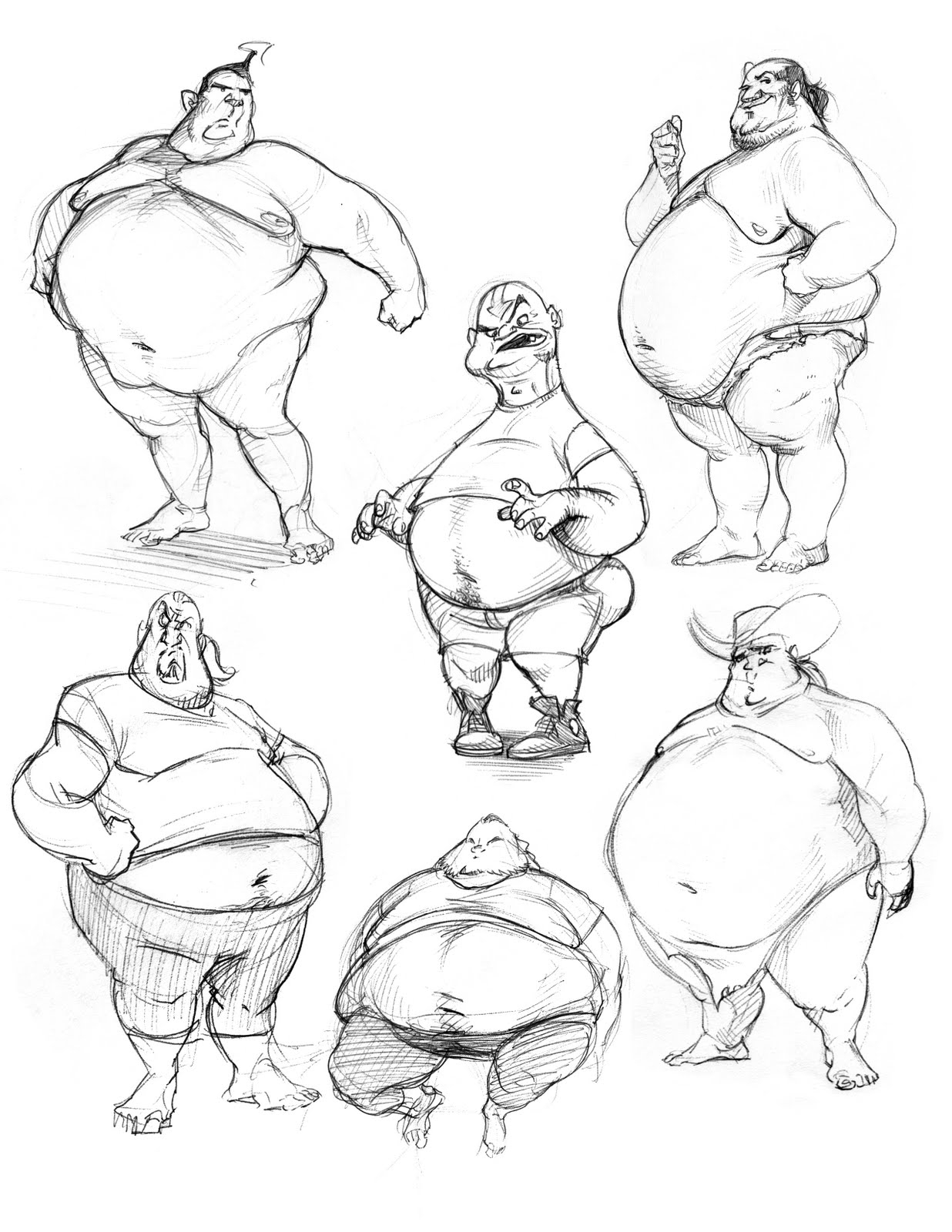 Fat Person Drawing at GetDrawings | Free download