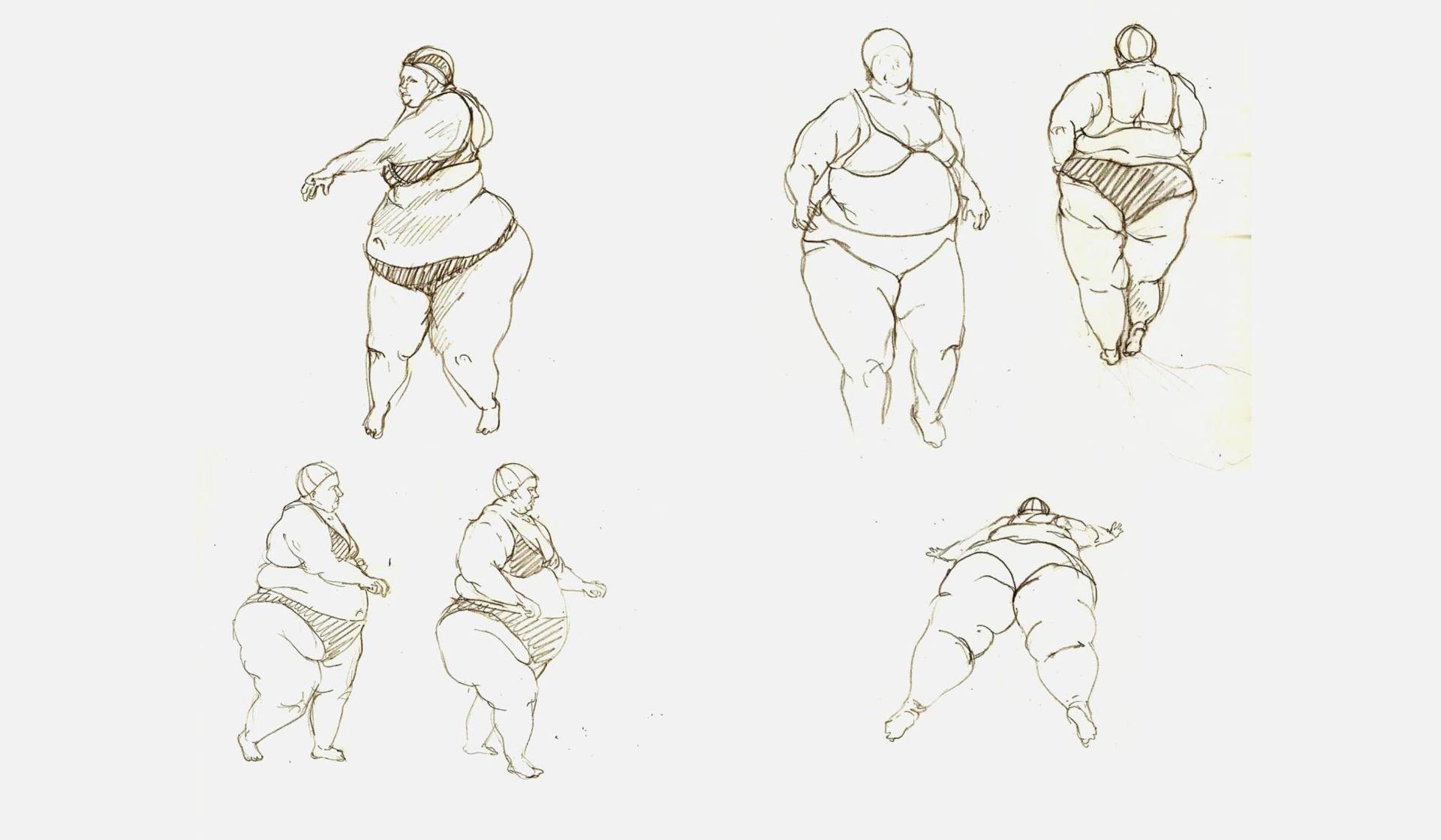 Толстая женщина