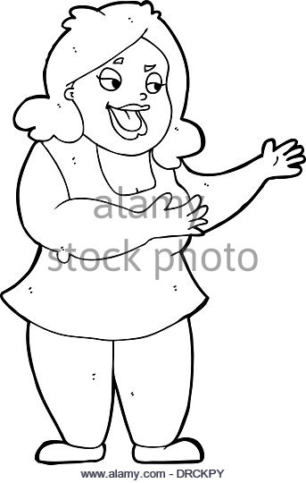 Fat Woman Drawing at GetDrawings | Free download