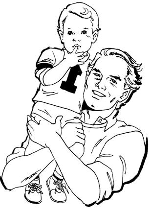 Father And Son Drawing at GetDrawings | Free download