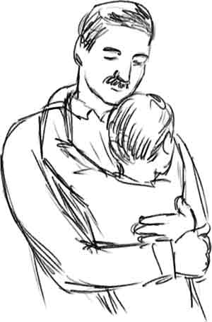 Father And Son Drawing at GetDrawings | Free download