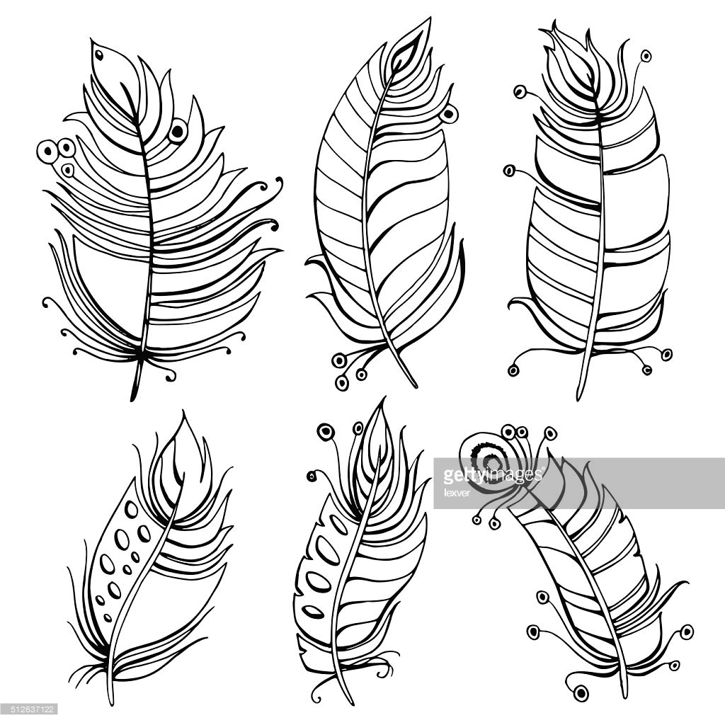 Feather Drawing at GetDrawings | Free download