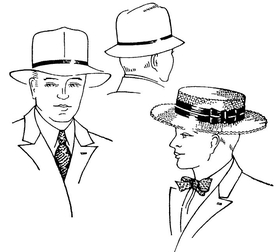 Fedora Hat Drawing at GetDrawings | Free download