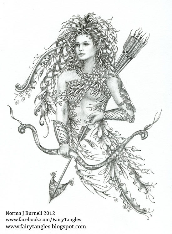 Female Archer Coloring Pages