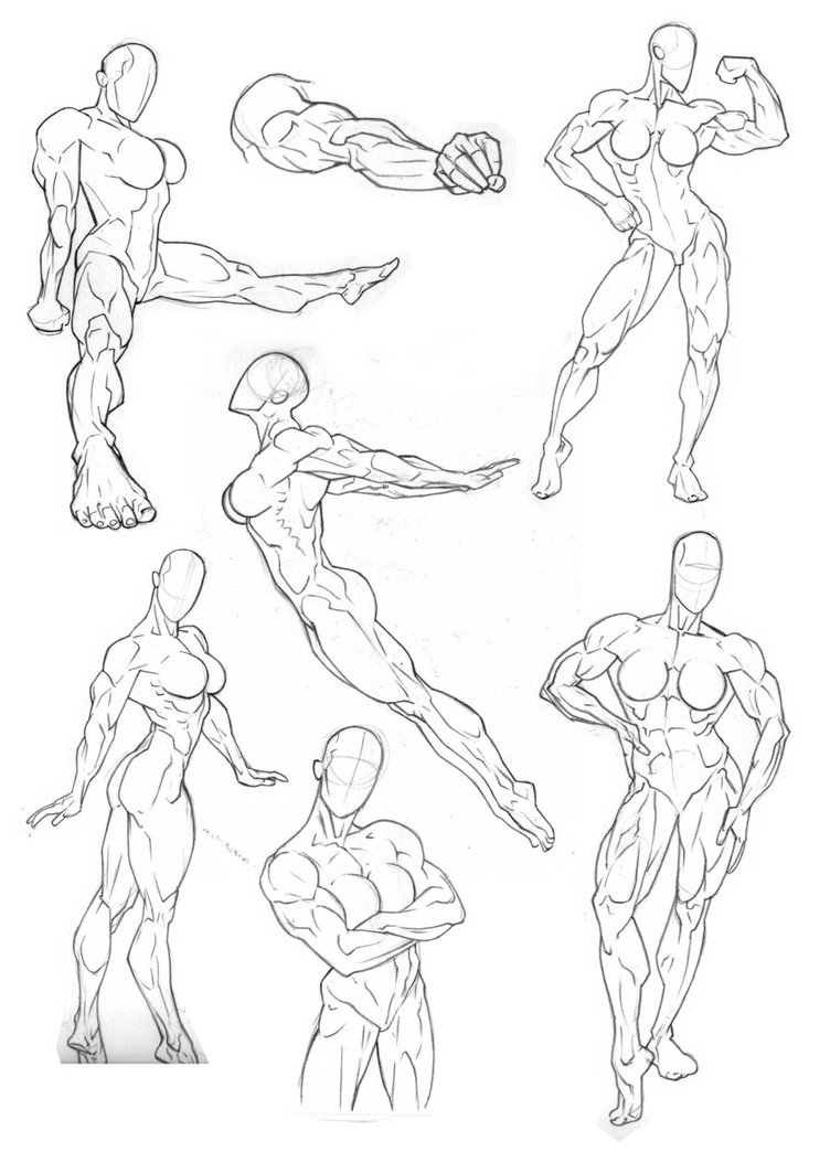 Creative Draw Female Body Sketch 