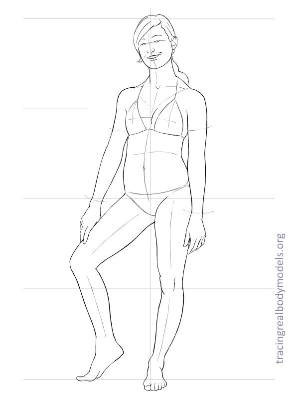 Female Body Drawing Template at GetDrawings | Free download