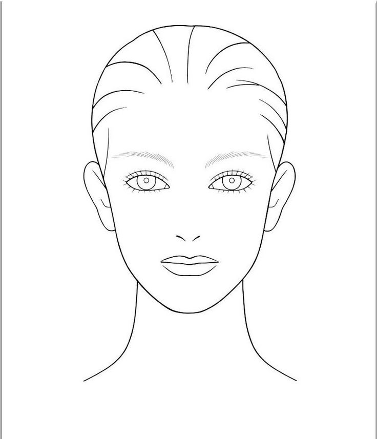 Female Face Drawing Template At GetDrawings Free Download