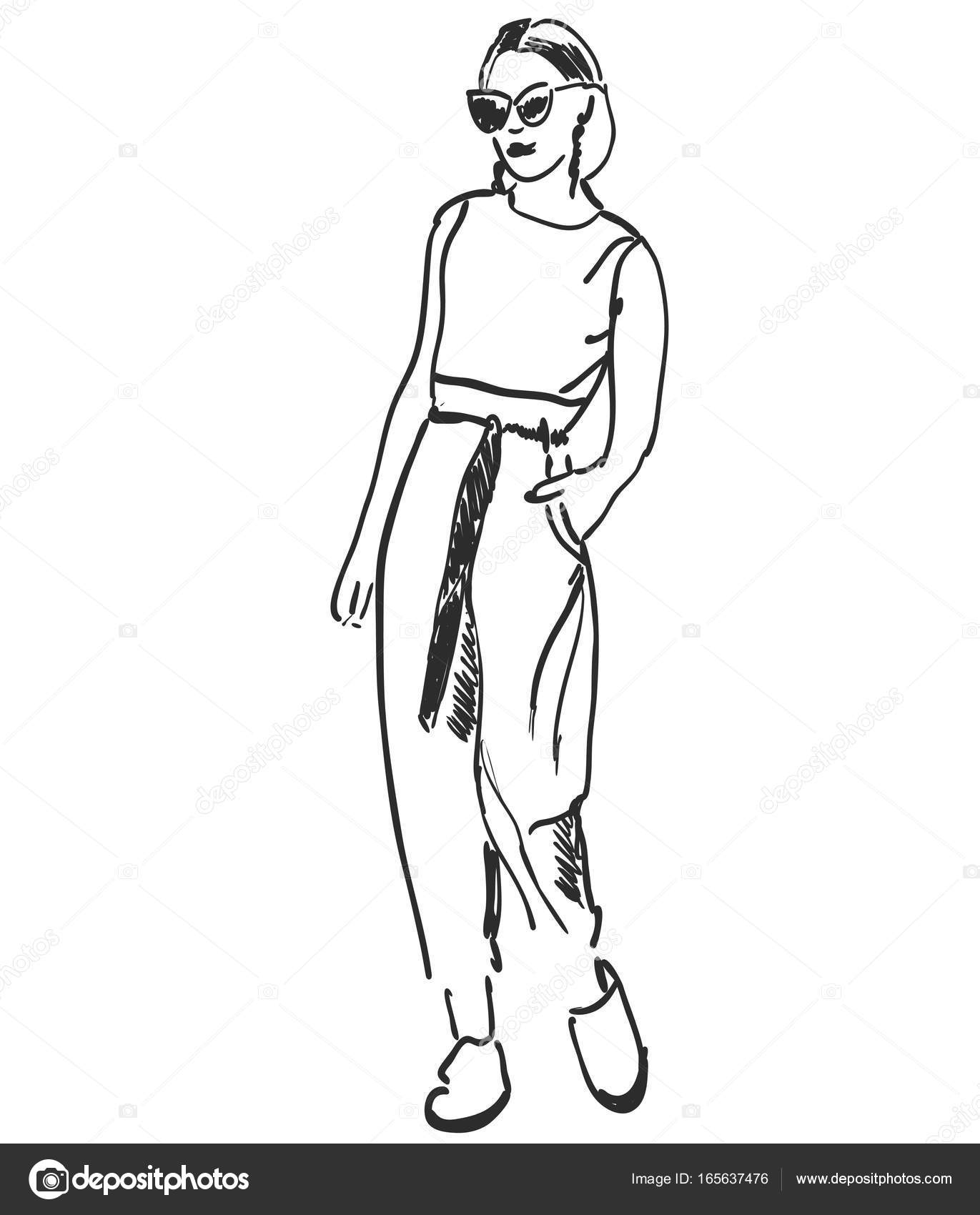 Female Model Drawing at GetDrawings | Free download