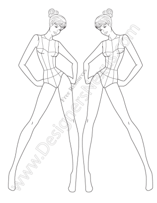 Female Outline Drawing at GetDrawings | Free download