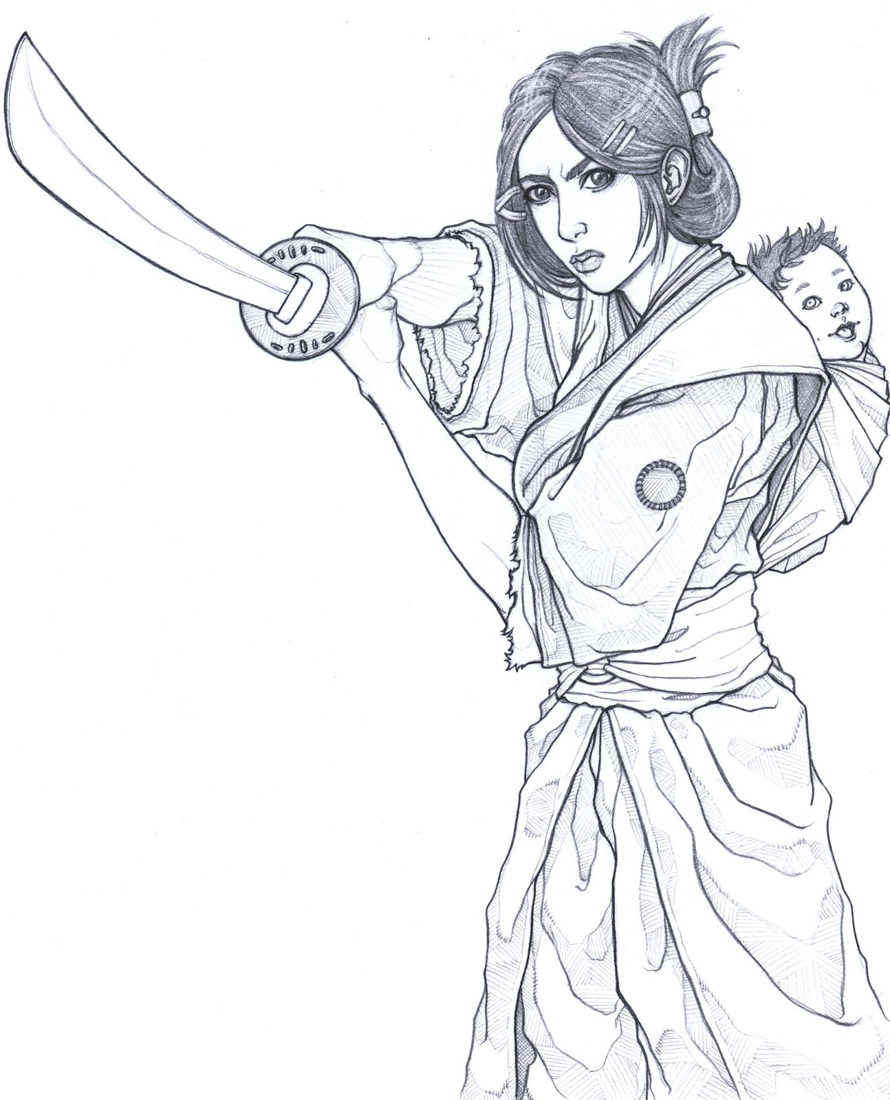 1294x1600 The Foc'Ers Sketch Blog The Samurai's Son.