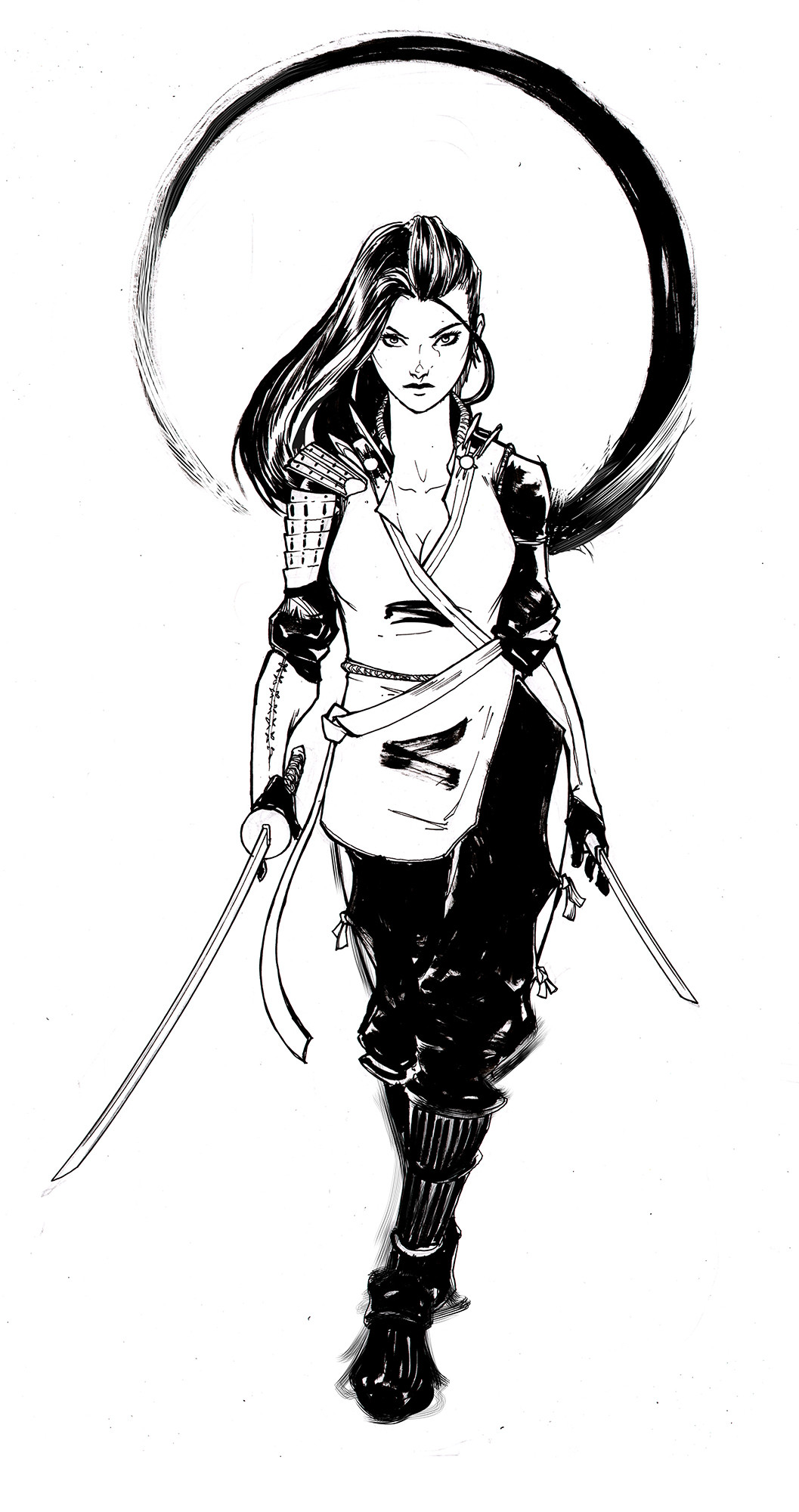 Female Samurai Drawing at GetDrawings Free download