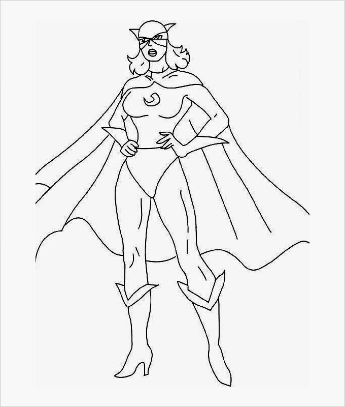 female-superhero-drawing-template
