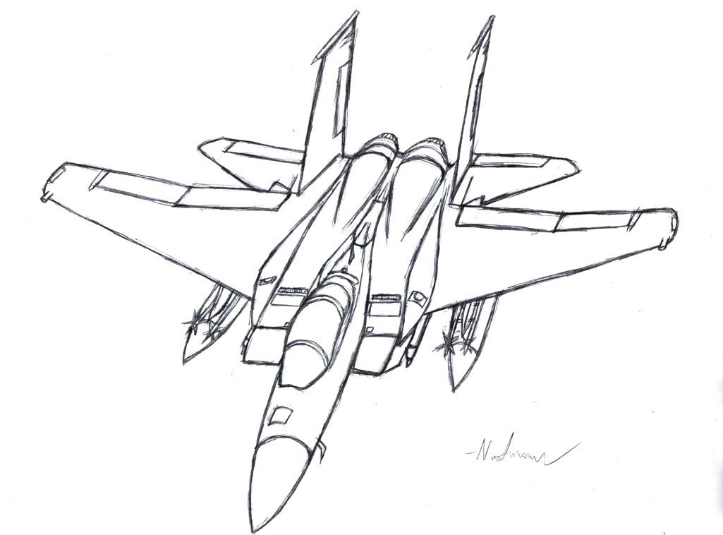 Fighter Jet Drawing at GetDrawings | Free download