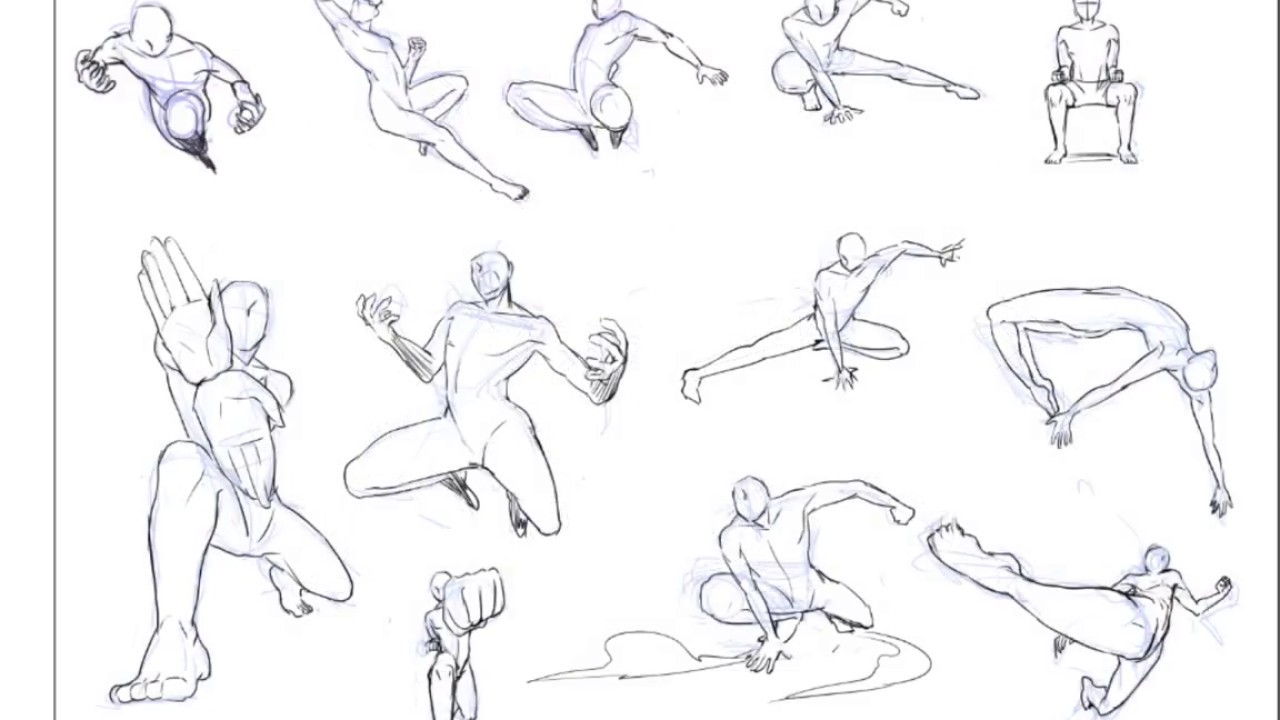 Drawing Poses Fighting Battle Pose Sketch Dynamic Action Drawings Getdrawin...