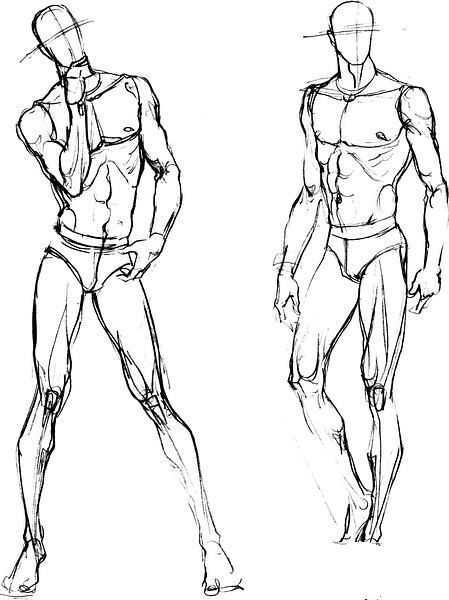 drawing male poses