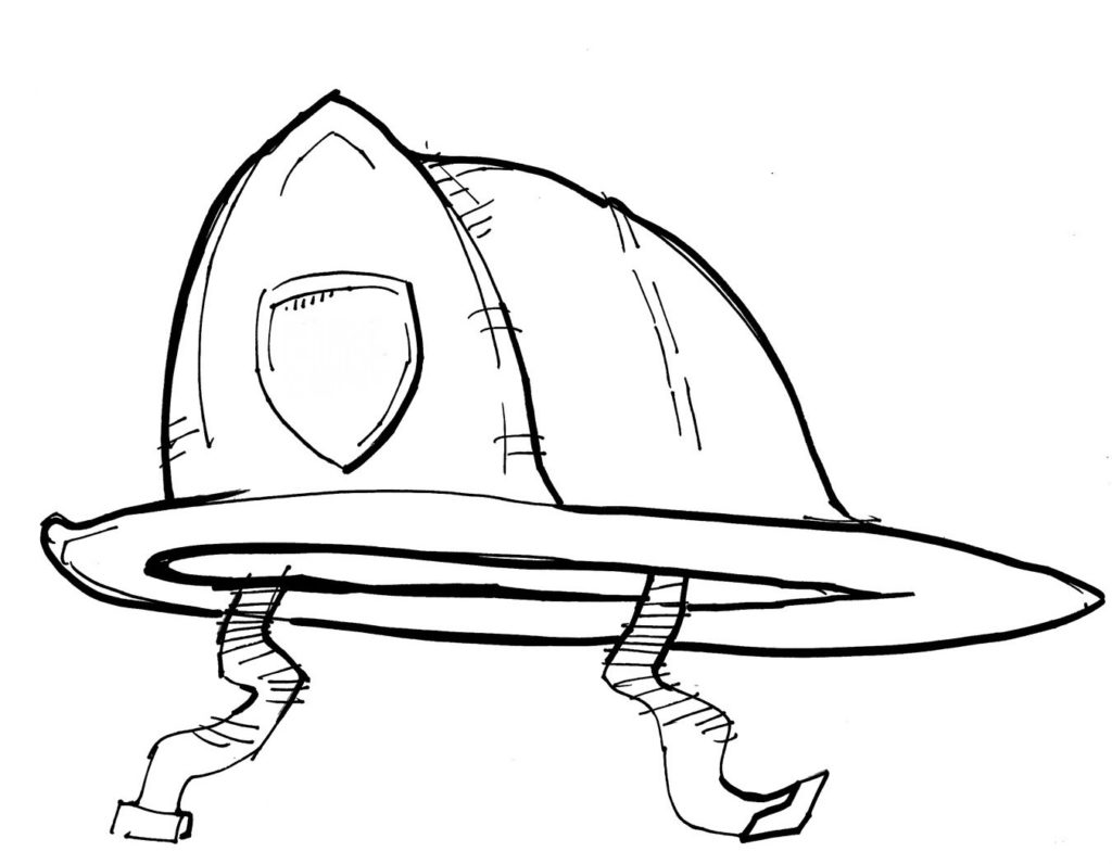 Fire Helmet Drawing At GetDrawings Free Download
