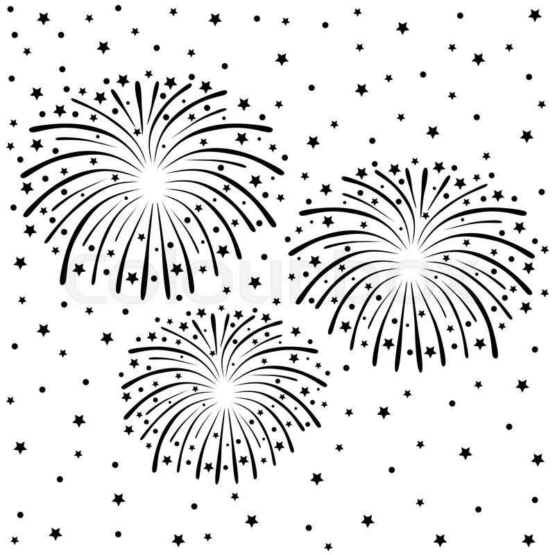 Fireworks Drawing at GetDrawings | Free download