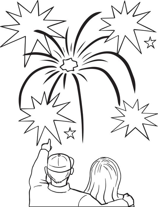 Fireworks Drawing at GetDrawings | Free download