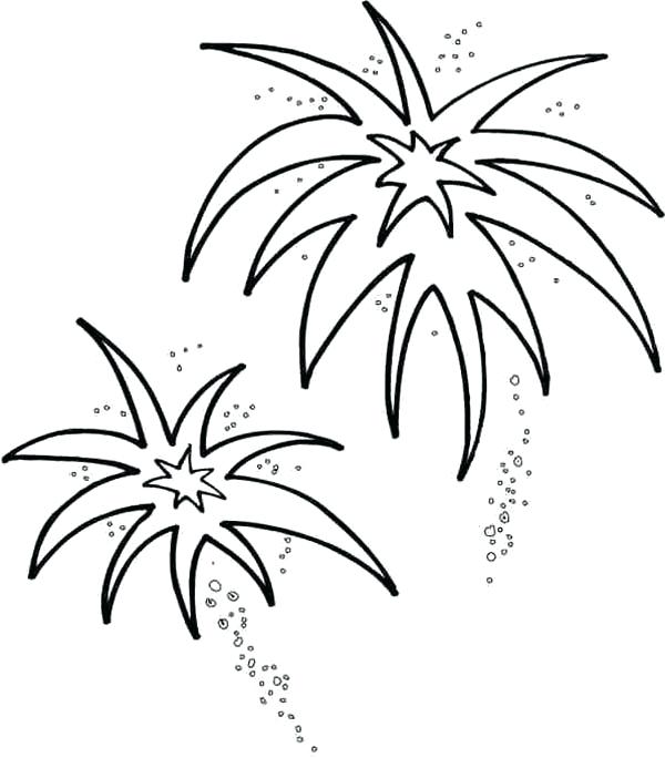 Fireworks Line Drawing at GetDrawings | Free download