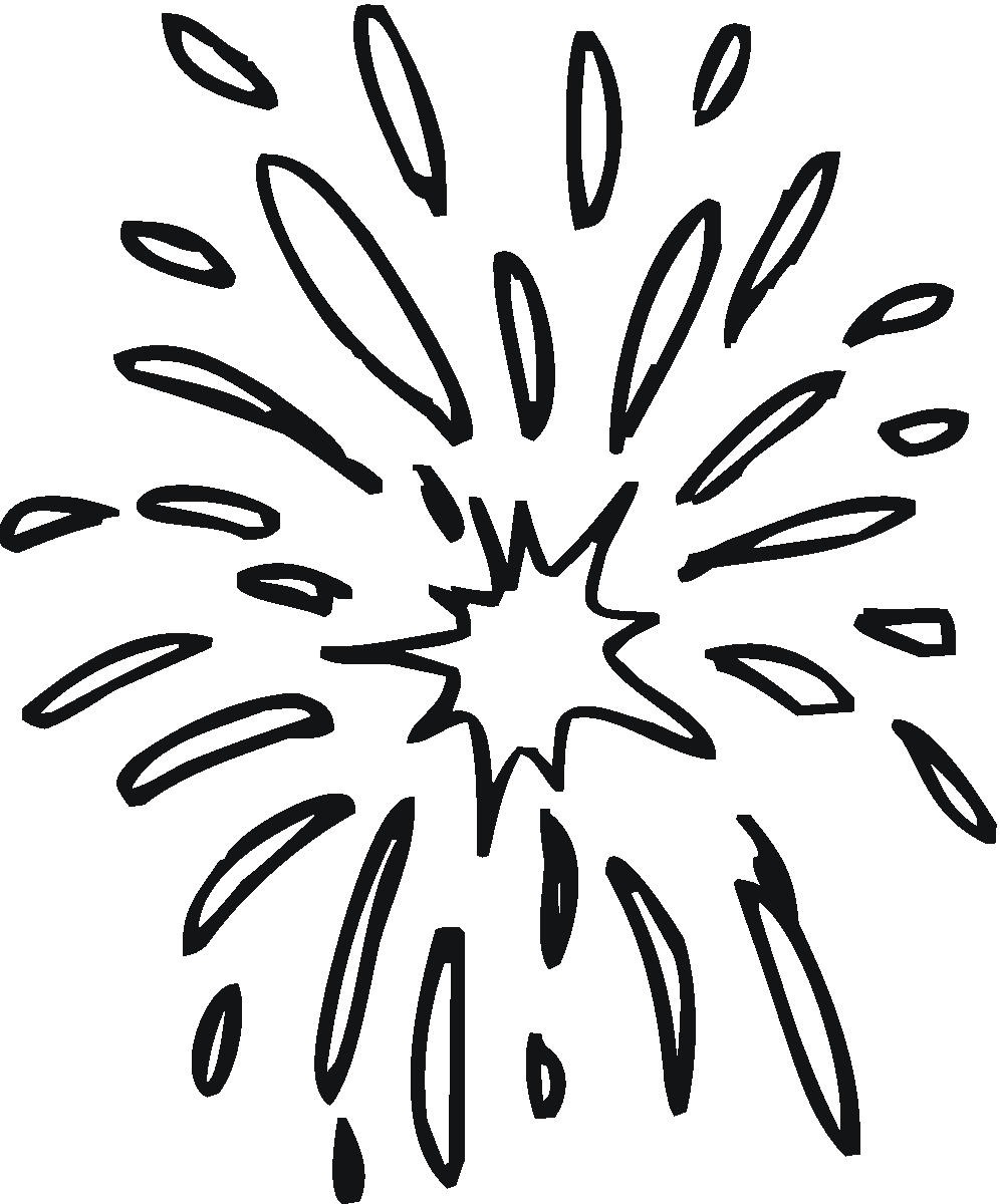 Fireworks Line Drawing at GetDrawings | Free download