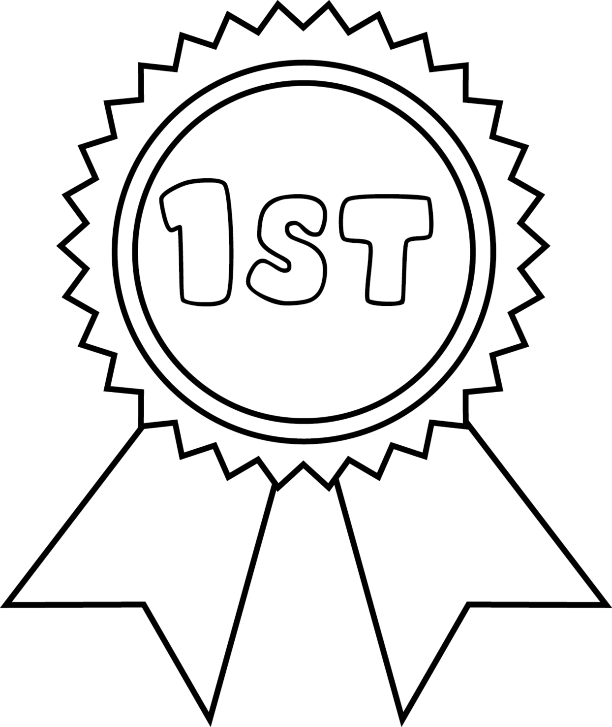 First Place Ribbon Drawing At GetDrawings Free Download