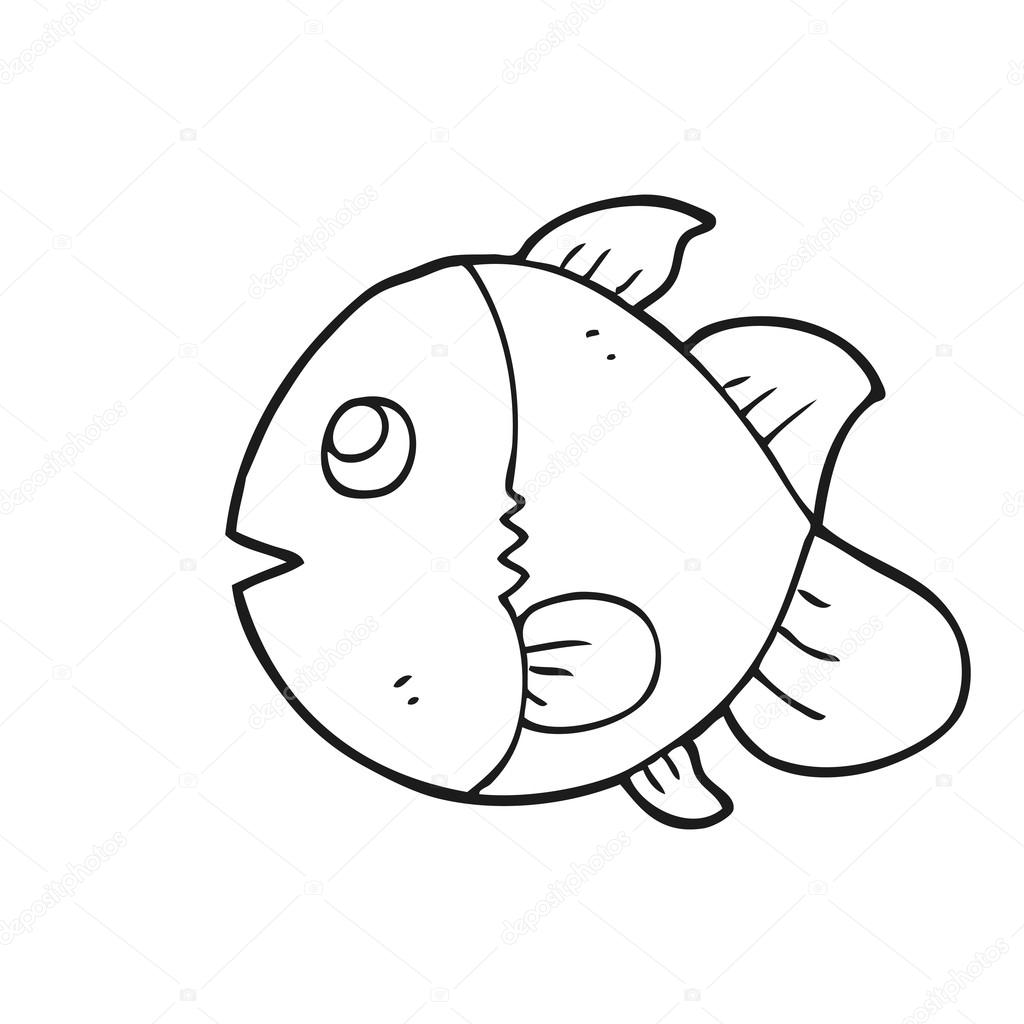 Fish Black And White Drawing at GetDrawings | Free download