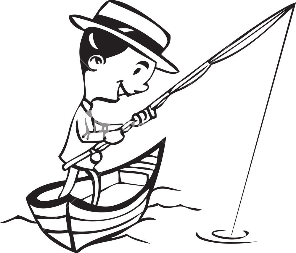 Fishing Pole Drawing at GetDrawings | Free download