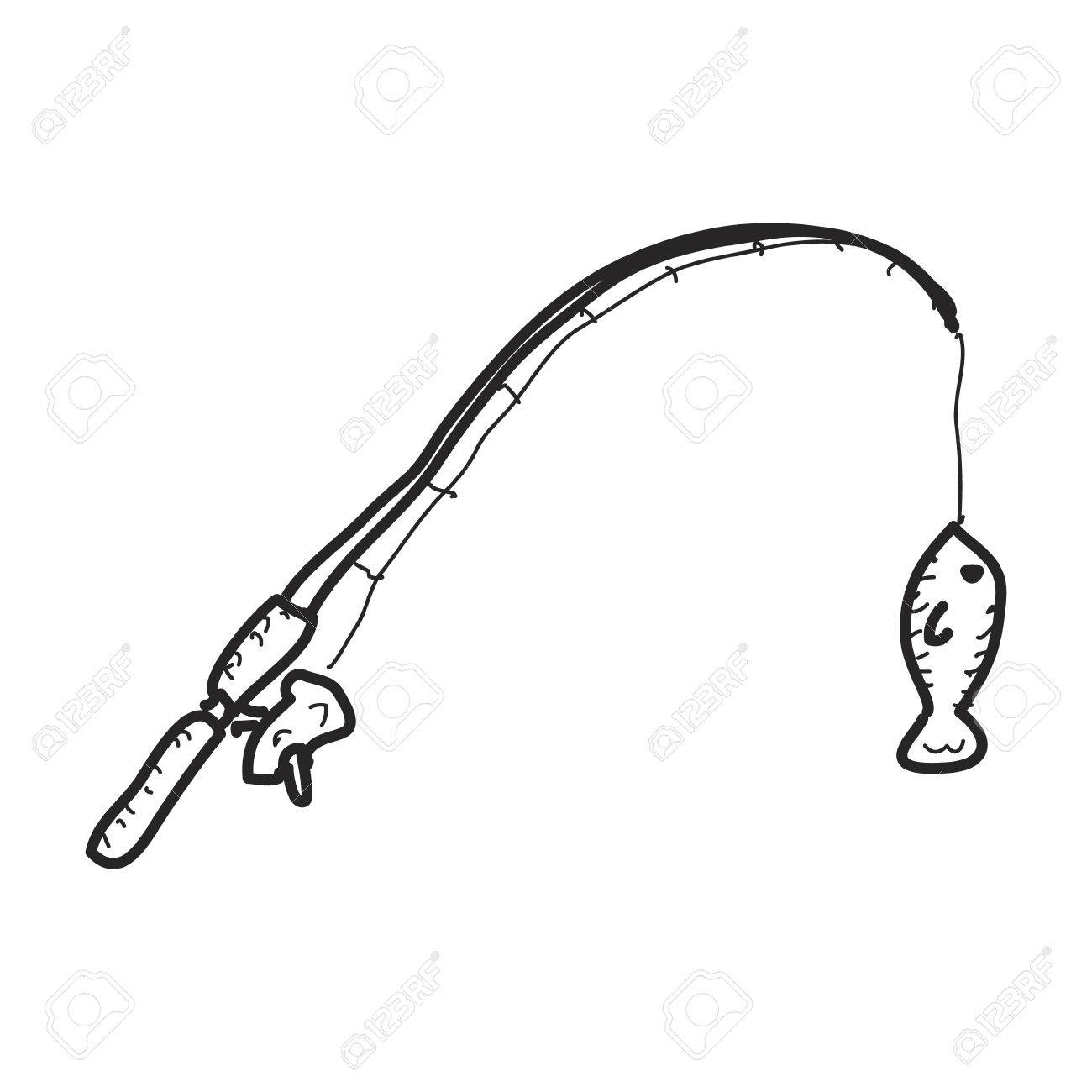 Fishing Pole Drawing at GetDrawings | Free download