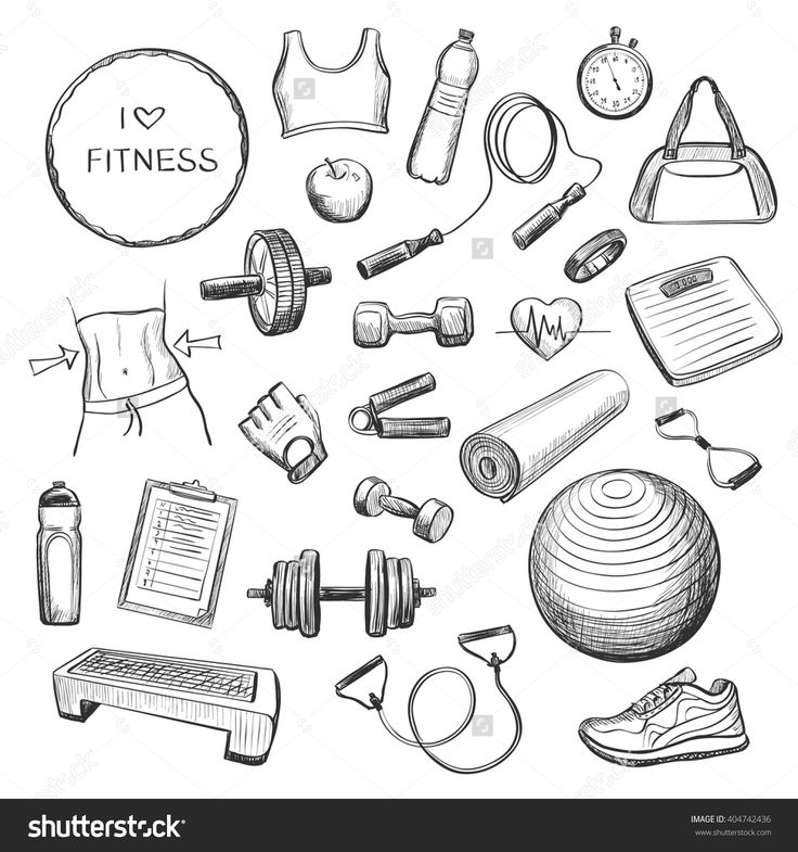Physical Fitness Drawing at PaintingValley.com | Explore collection of