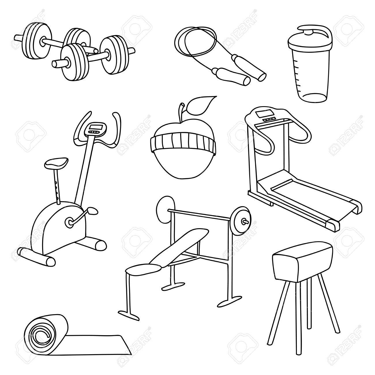Fitness Drawing at GetDrawings | Free download