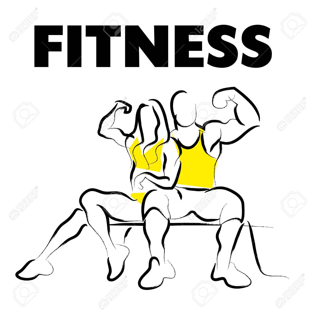 Fitness Drawing at GetDrawings Free download