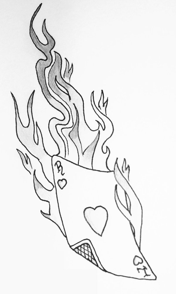 Flame Line Drawing at GetDrawings Free download