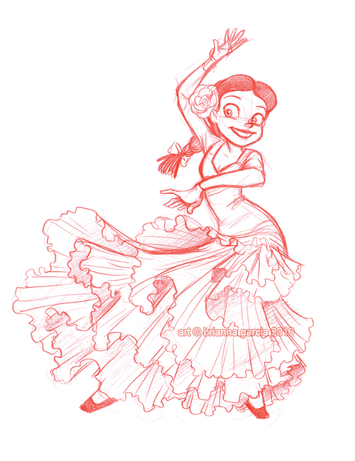 Flamenco Dancer Drawing at GetDrawings | Free download
